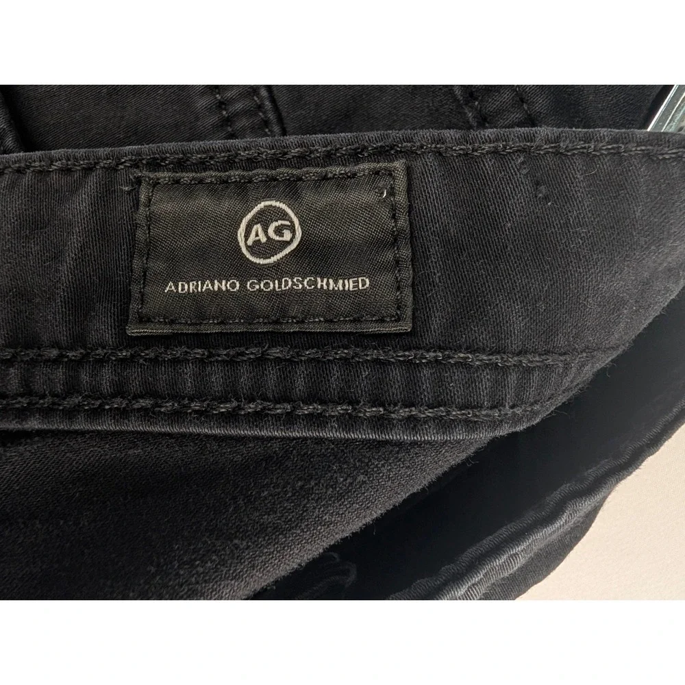 AG Adriano Goldschmied Everett Pants Mens 42x28 Charcoal Slim Straight Chinos